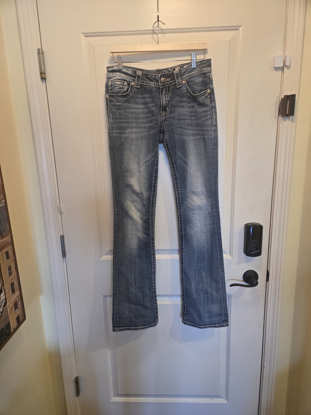Miss Me Distressed Medium Blue Boot Jeans